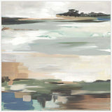Tranquil Shoreline Reflections I White  Grande