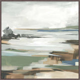 Tranquil Shoreline Reflections II in Dark Walnut