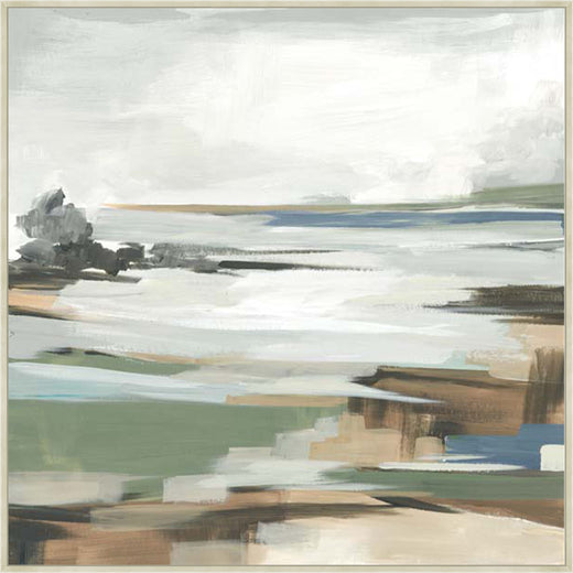 Tranquil Shoreline Reflections II Silver