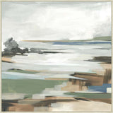Tranquil Shoreline Reflections II Silver  Grande