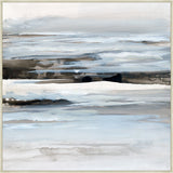 Calm Waves Across the Horizon in Silver  Grande