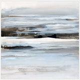 Calm Waves Across the Horizon in White  Grande