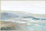 Misty Coastal Horizon in Silver