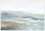 Misty Coastal Horizon in White