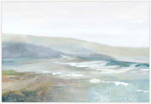 Misty Coastal Horizon in White  Grande