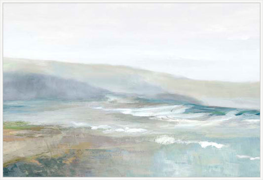 Misty Coastal Horizon in White  Grande