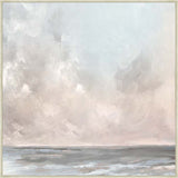 Serene Seas Under Gentle Skies in Silver