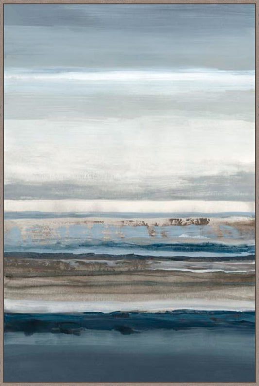 Shoreline Echoes in Blue Gray