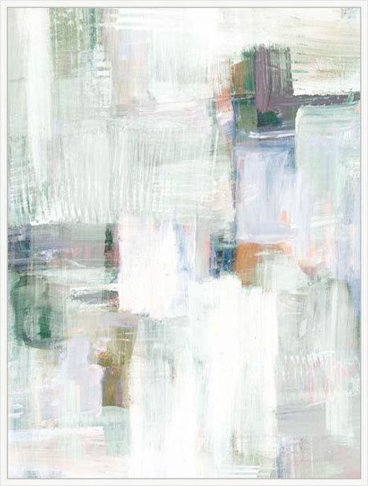 Muted Patterns of Tranquility I in White  Grande