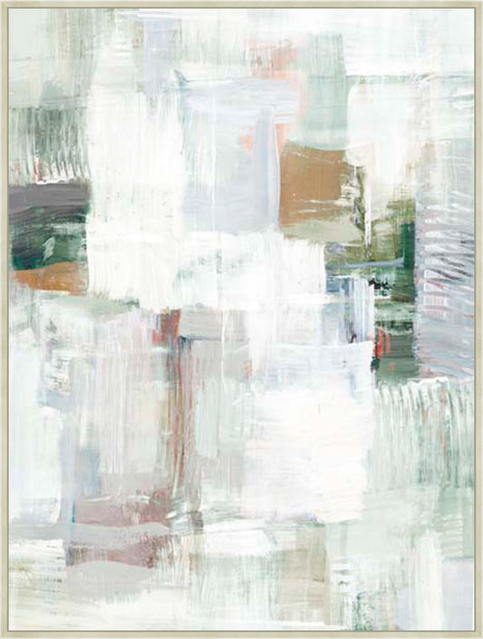 Muted Patterns of Tranquility II in Silver  Grande