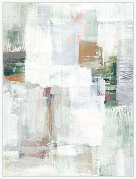 Muted Patterns of Tranquility II in White  Grande