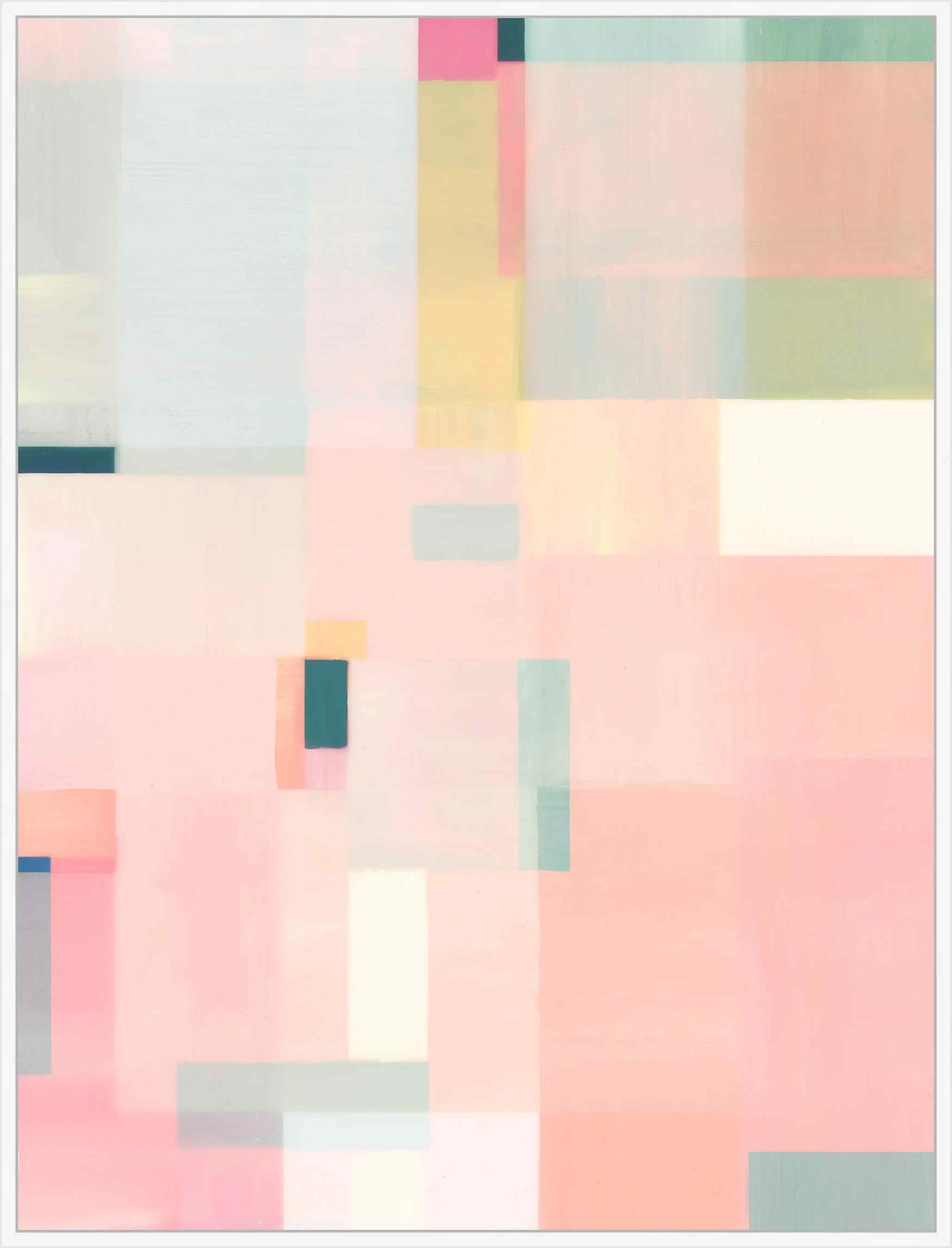 Geometric Pastel Dreamscape Canvas