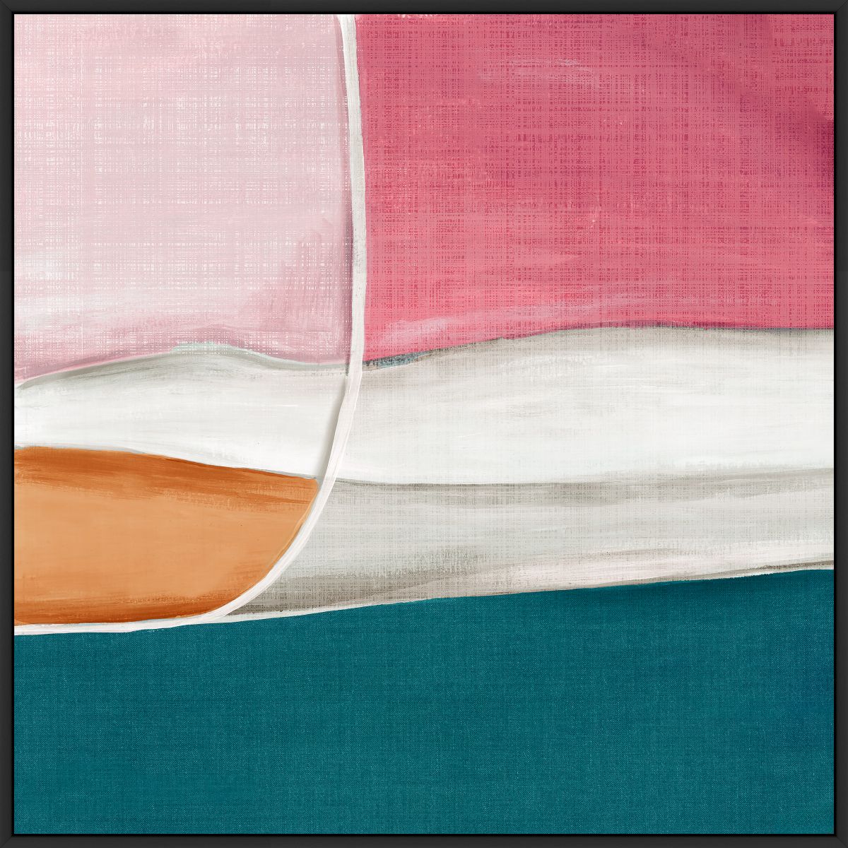 Colorful Strata Of Calm Horizons I On Canvas