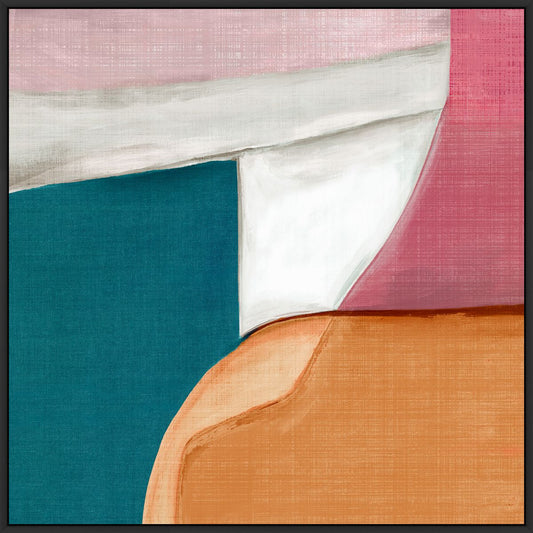 Colorful Strata Of Calm Horizons Ii On Canvas