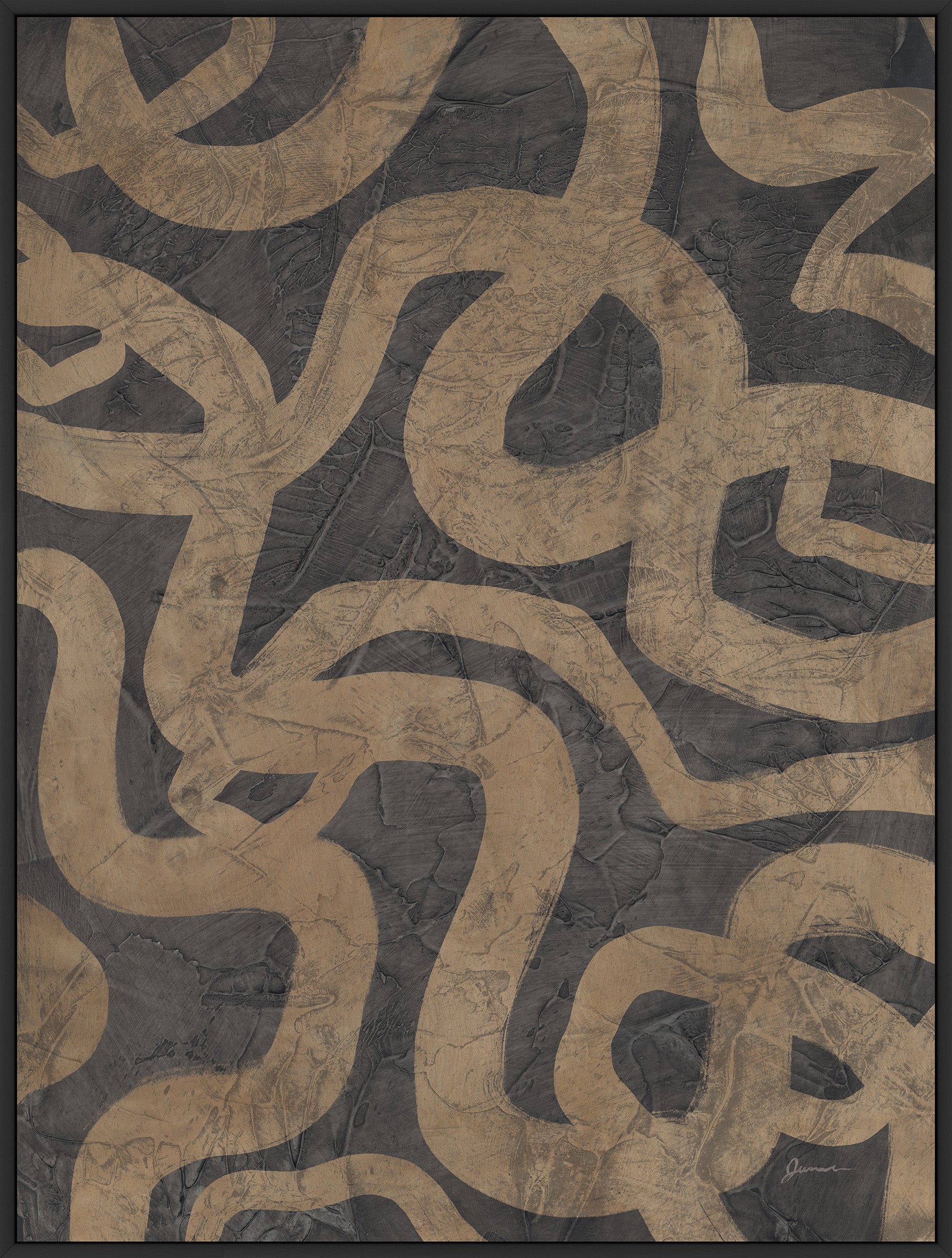 Neutral Coils I on Canvas