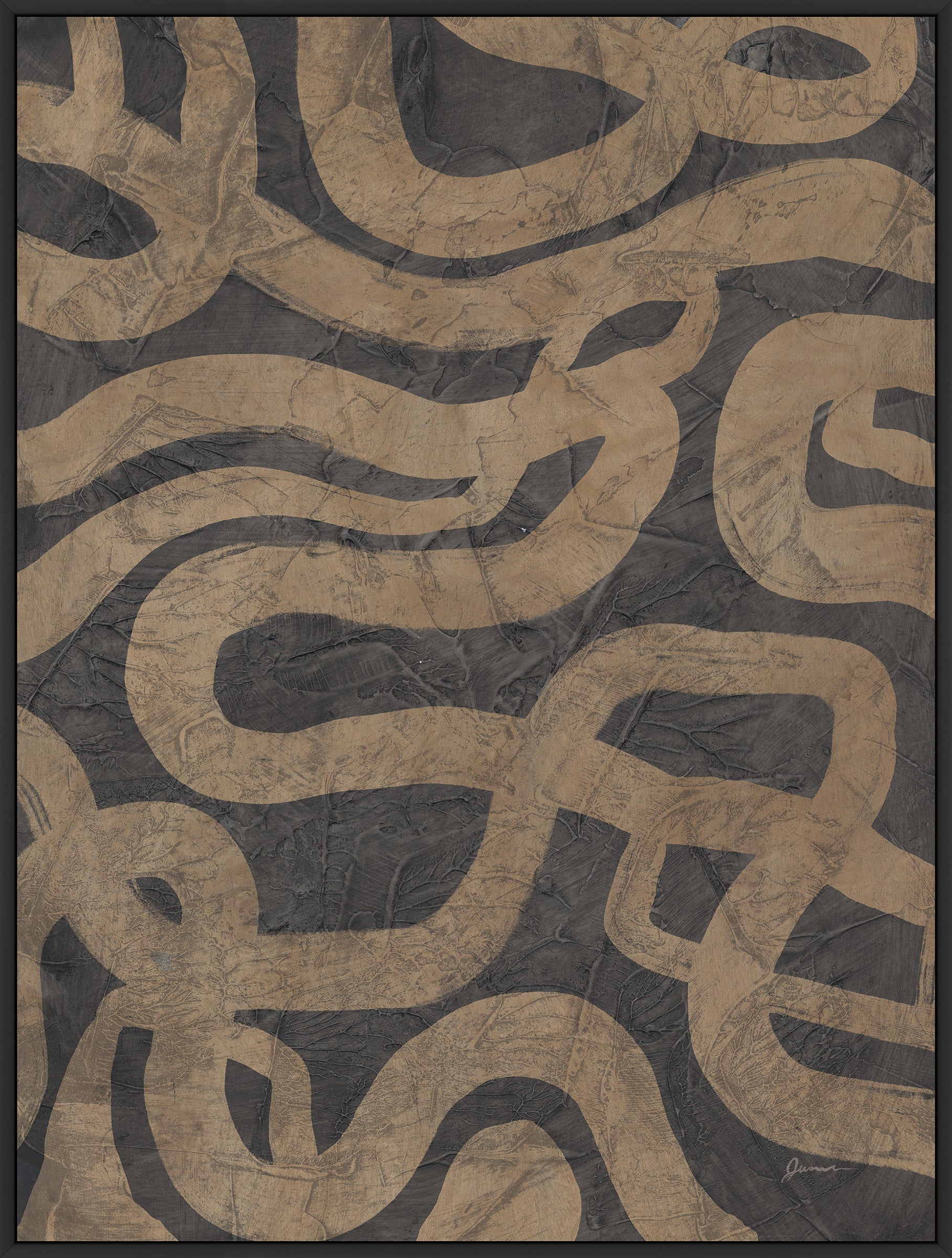 Neutral Coils II on Canvas