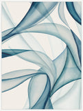 Fluid Waves Blue Harmony I on Canvas