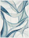 Fluid Waves Blue Harmony II on Canvas