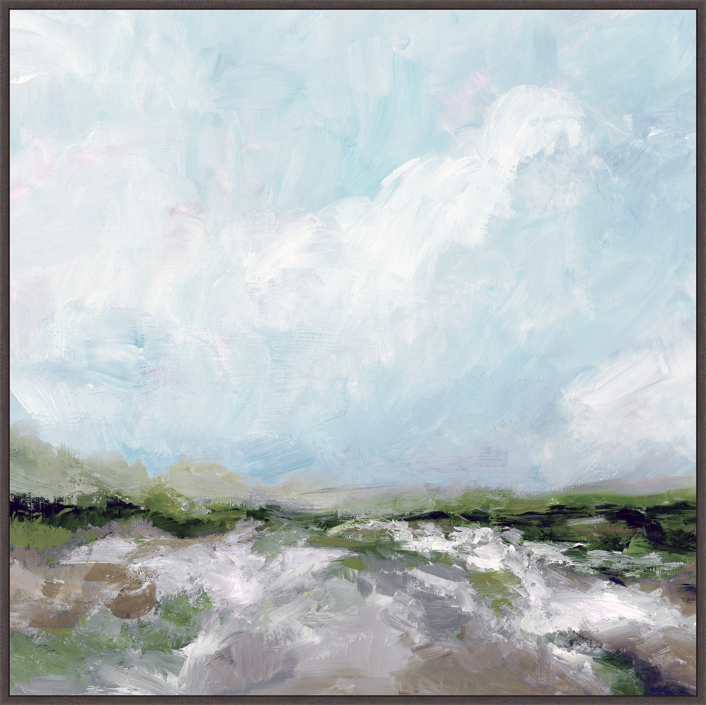 Clouds Over Tranquil Lands on Canvas Grande