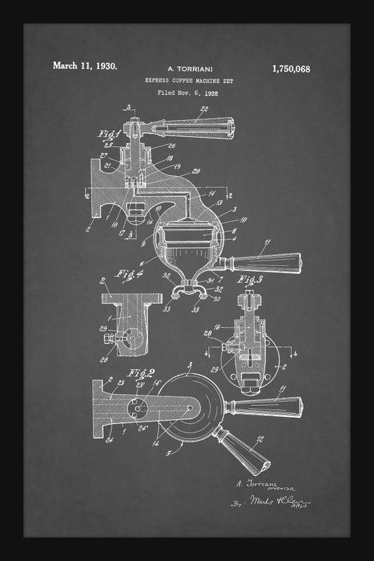 Express Coffee Machine Set Patent - Grey
