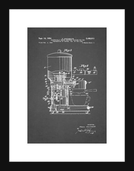 Espresso Machine Patent - Grey Small