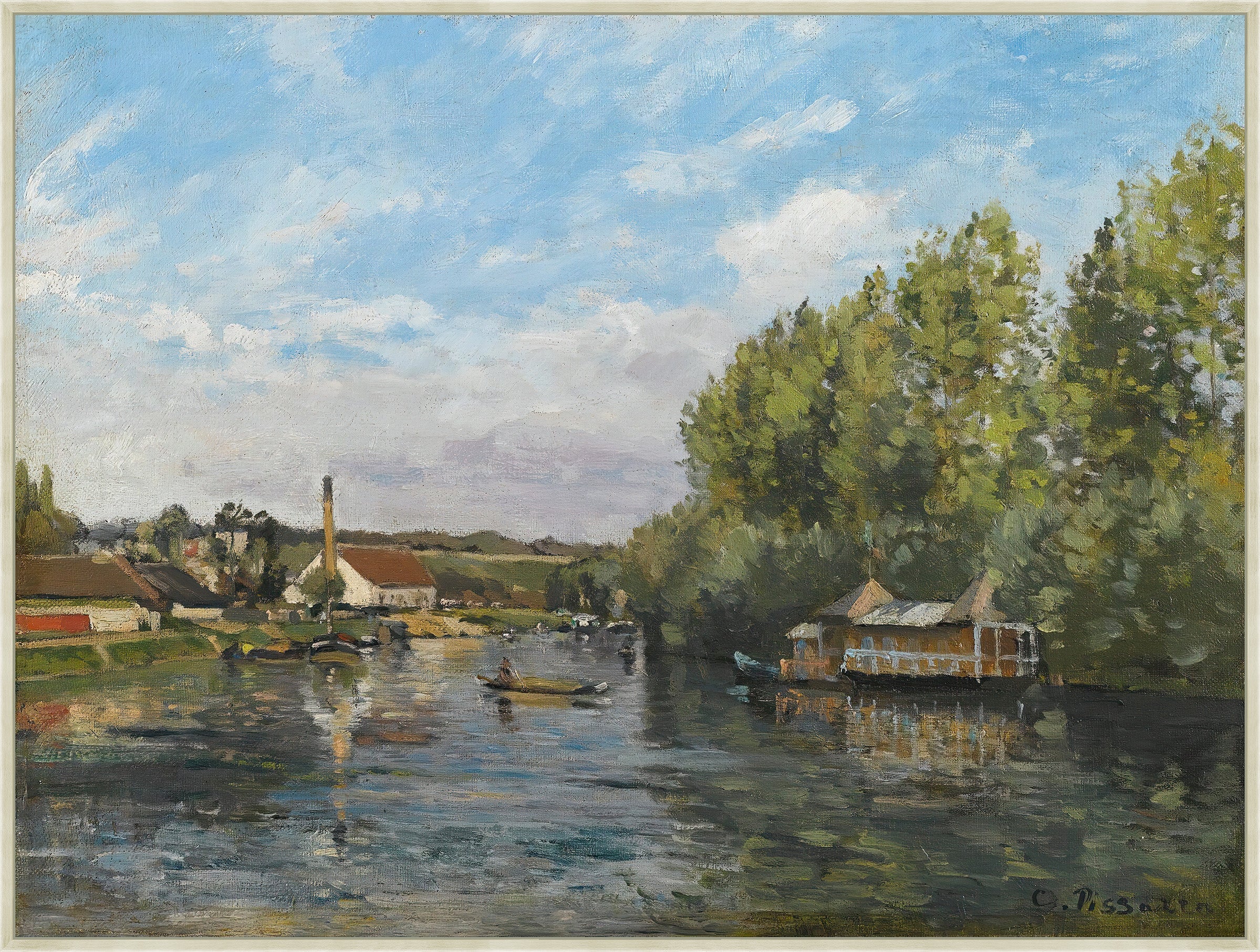 Le Seine a Port Marly, 1872 on Canvas