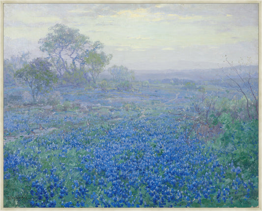 Blue Bonnets on a Cloudy Day on Canvas