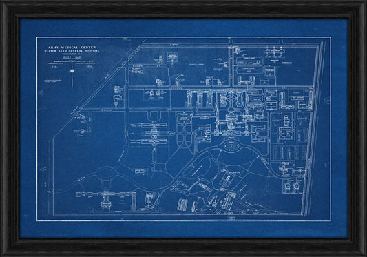 WALTER REED HOSPITAL, 1935 (BLUE BLUEPRINT)