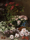 Spring Flowers, 1864 - Claude Monet Boxed Canvas