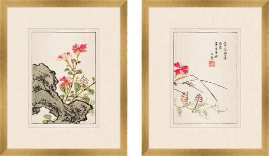 Shiken Floral Panels VI - Set of Two