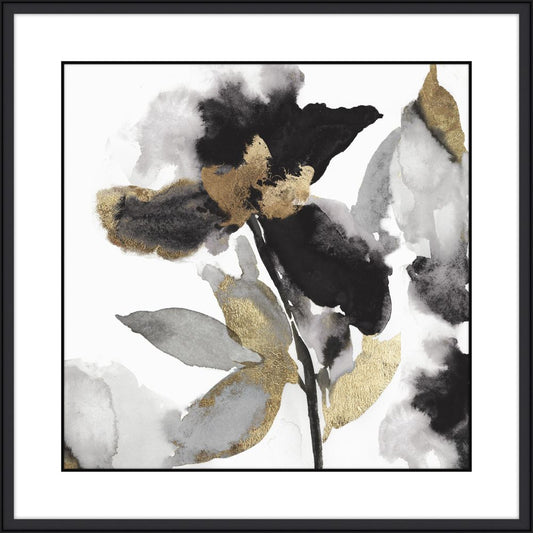 Black Petals Gold Leaves II