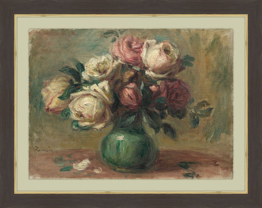 Roses in a Vase, Pierre-Auguste Renoir, c. 1890
