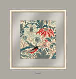 Birds and Flowers Textile I