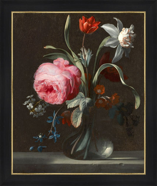 Flowers in a Vase, Simon Verelst, 1669