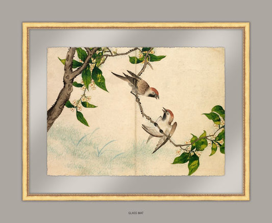 Gossiping Sparrows, 18th Century, Zhang Ruoai