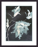 Blue Flower with Chalk background I