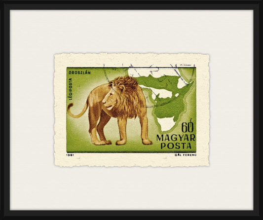 African Cat Stamp I