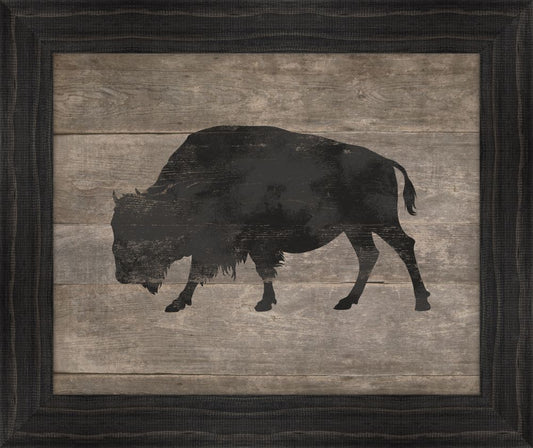 Wild Bison in Black