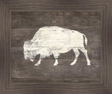 Wild Bison in White