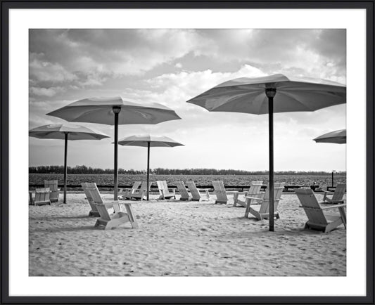 Beach Chairs and Umbrellas