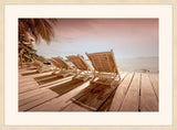 Whimsical Pink Beach Chair Vista