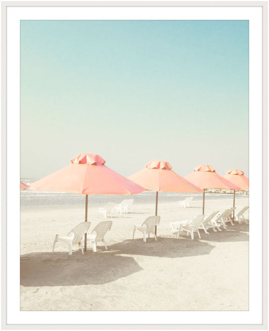 Pink Umbrellas I Grande