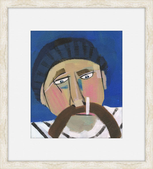 Sailor with Blue and Black Cap