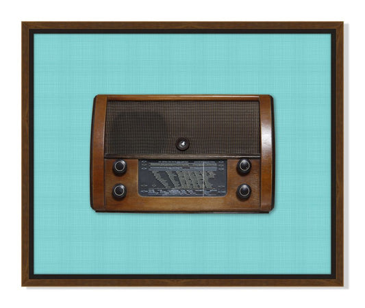 Vintage Radio in Blue I