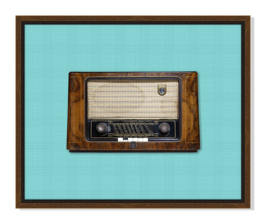 Vintage Radio in Blue II