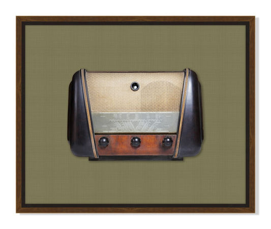 Vintage Radio in Green III