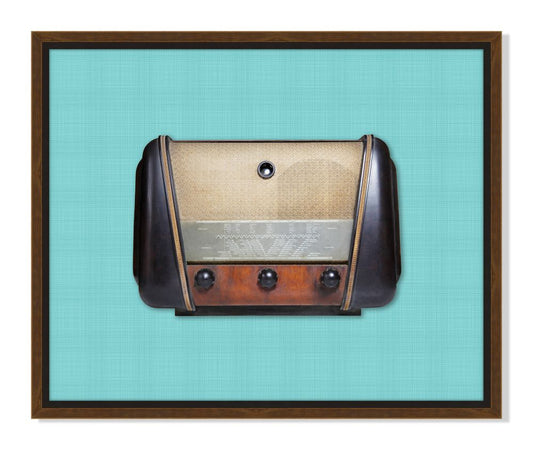 Vintage Radio in Blue III