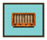 Vintage Radio in Blue IV