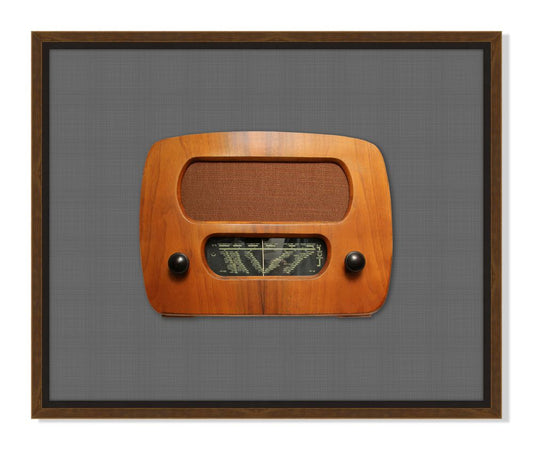 Vintage Radio in Gray V