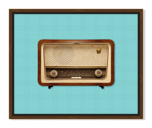 Vintage Radio in Blue VI